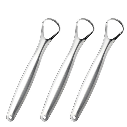 Tongue brush and tongue scraper