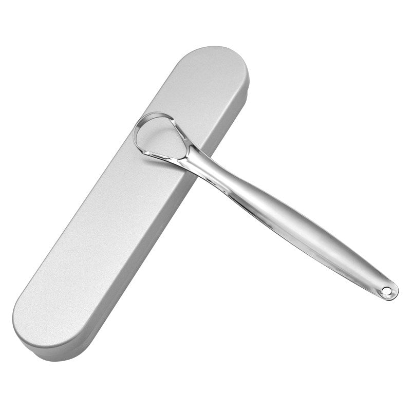 Tongue brush and tongue scraper